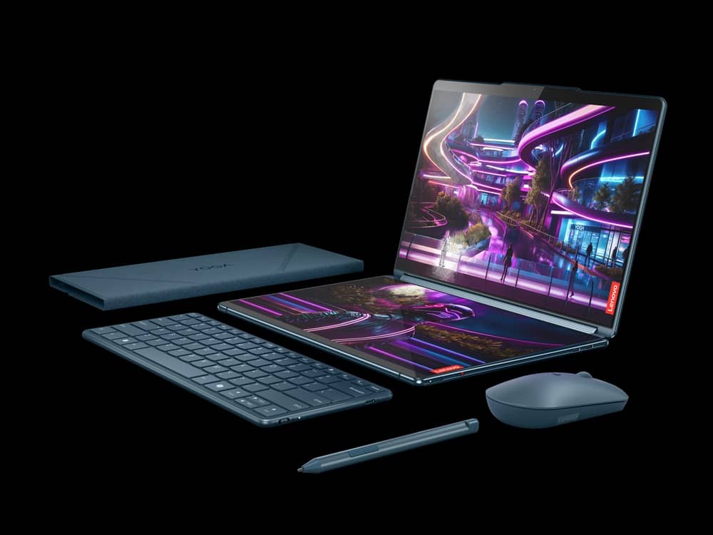 Laptop Lenovo Yoga Book 9 13IMU9 (83FF001SVN) (Ultra7 155H/32GB RAM/1TB SSD/13.3 2.8K Cảm ứng/Win11/Office H&S/Xanh)