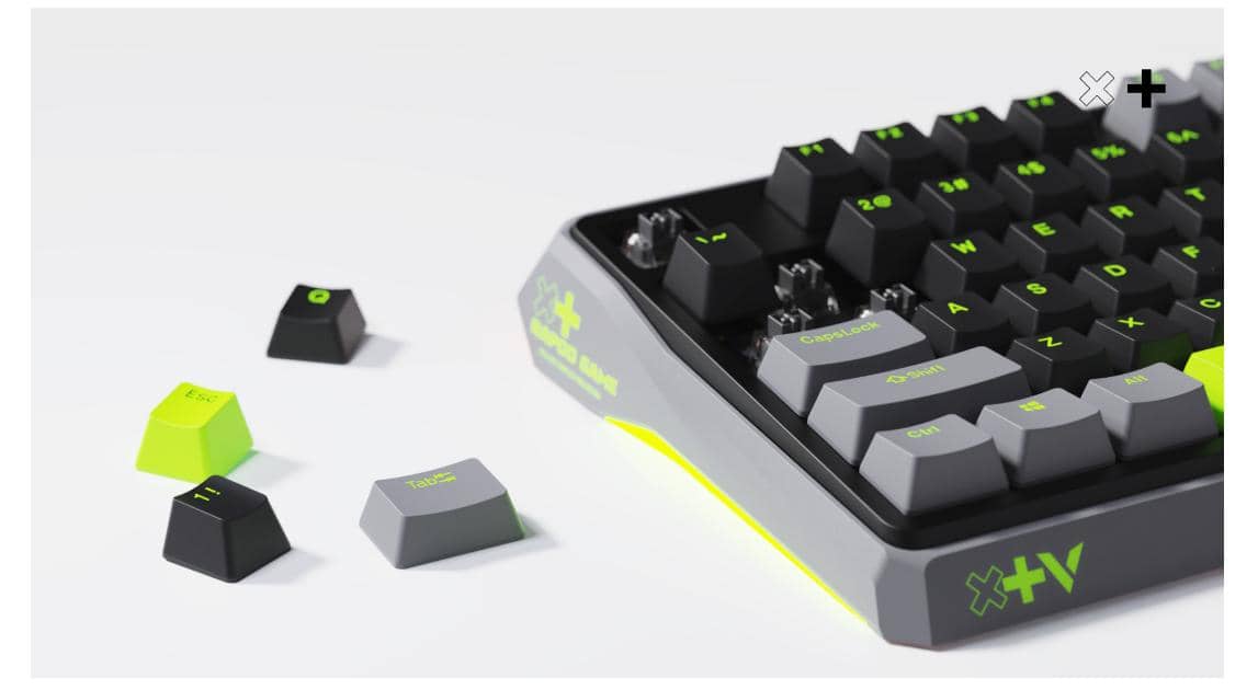 Bàn phím cơ Rapoo V750Pro - 98 Black Grey Orange (Dây USB/Optical Red switch/Led RGB) 2