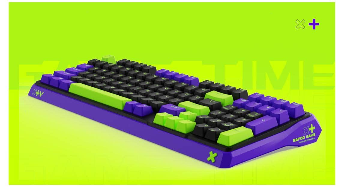 Bàn phím cơ Rapoo V750Pro - 98 Black Grey Orange (Dây USB/Optical Red switch/Led RGB) 4