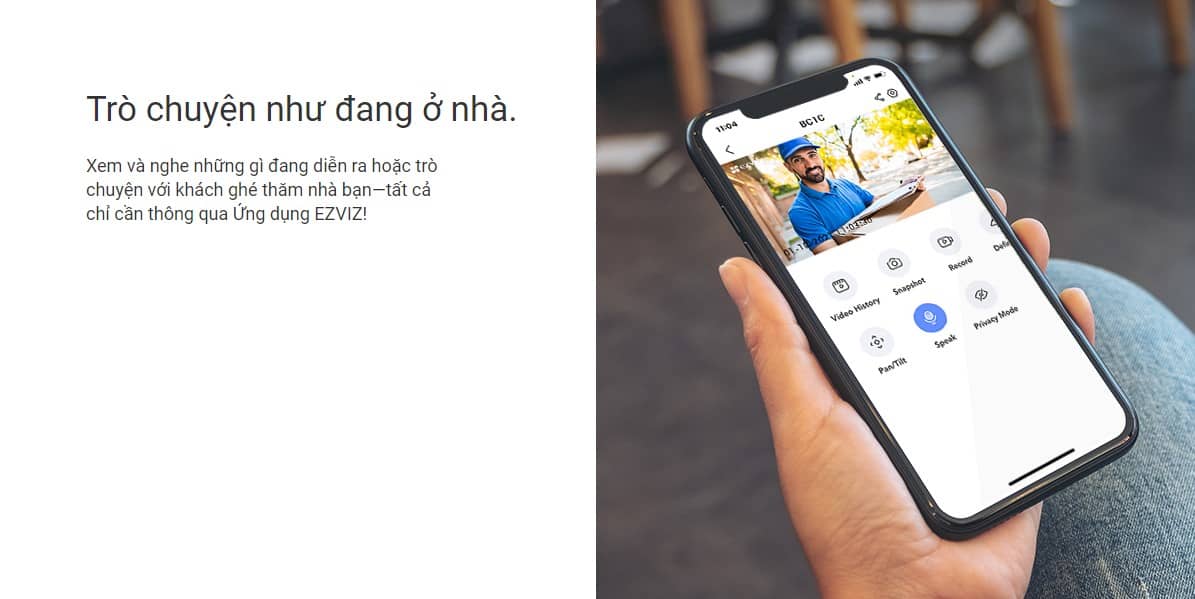 CAMERA IP DÙNG PIN EZVIZ BC1C/ HỖ TRỢ PIN NĂNG LƯỢNG MẶT TRỜI