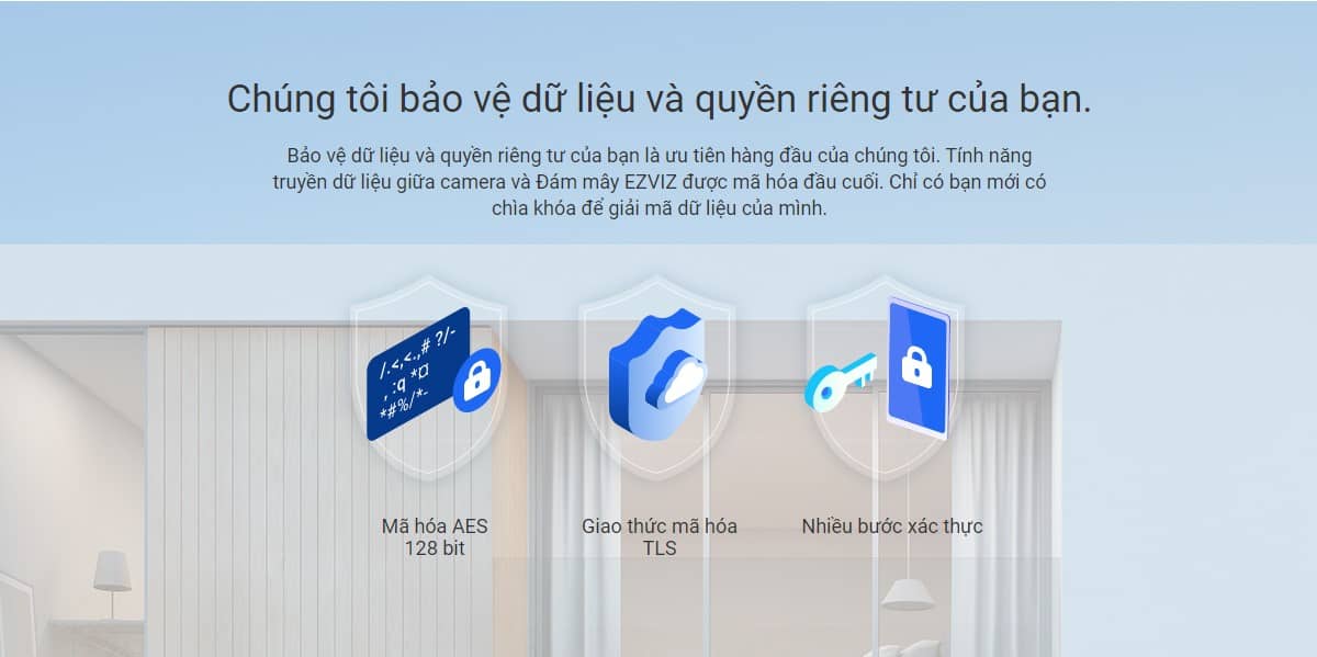 CAMERA IP DÙNG PIN EZVIZ BC1C/ HỖ TRỢ PIN NĂNG LƯỢNG MẶT TRỜI
