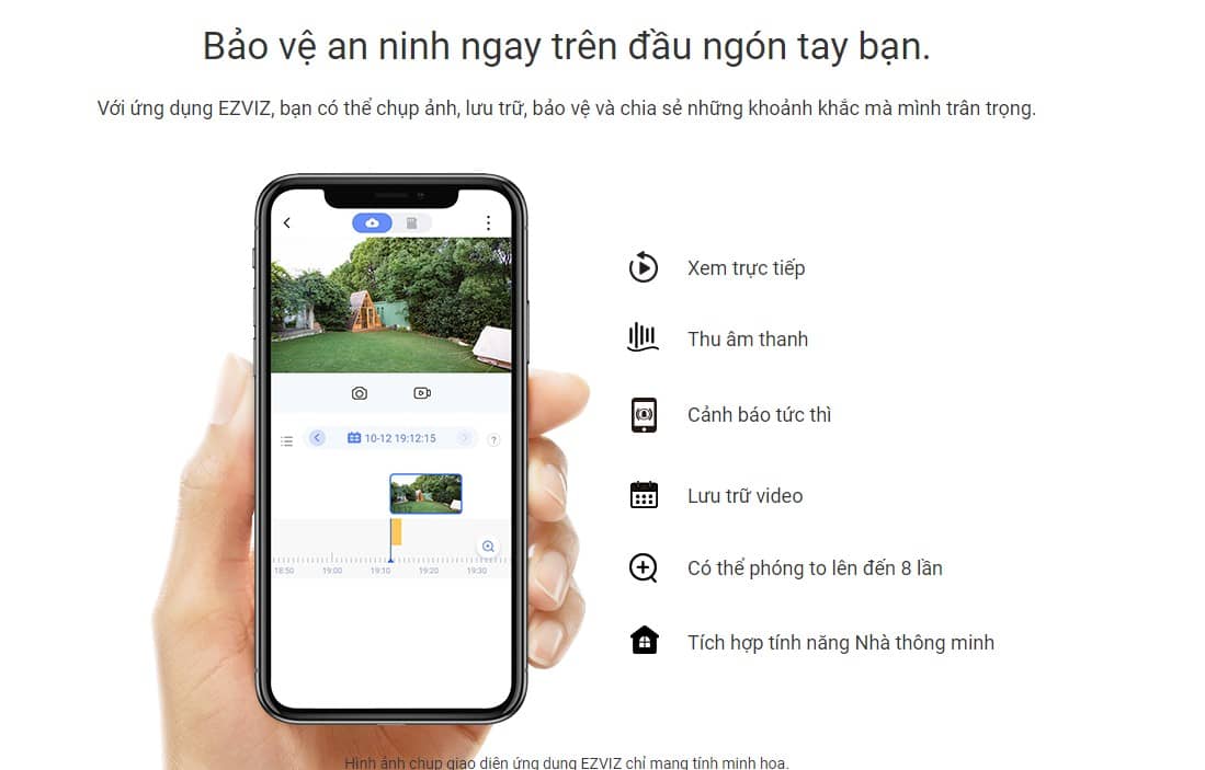 CAMERA IP DÙNG PIN EZVIZ BC1C/ HỖ TRỢ PIN NĂNG LƯỢNG MẶT TRỜI
