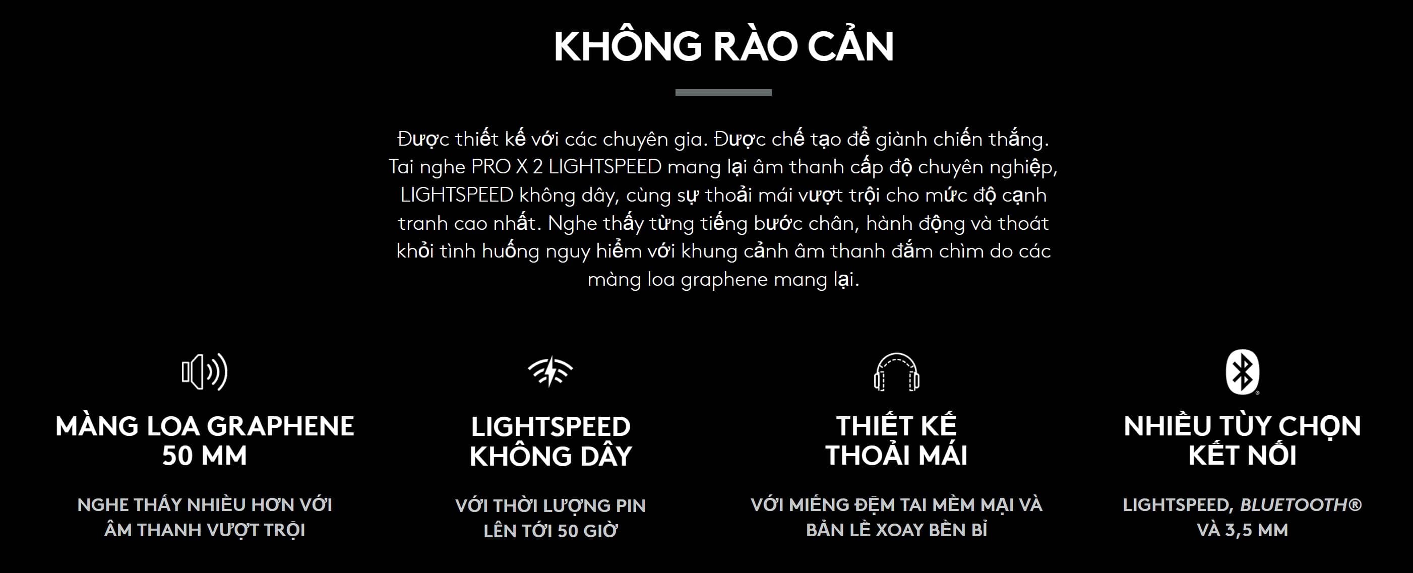 Tai nghe chơi game không dây Logitech PRO X 2 LIGHTSPEED