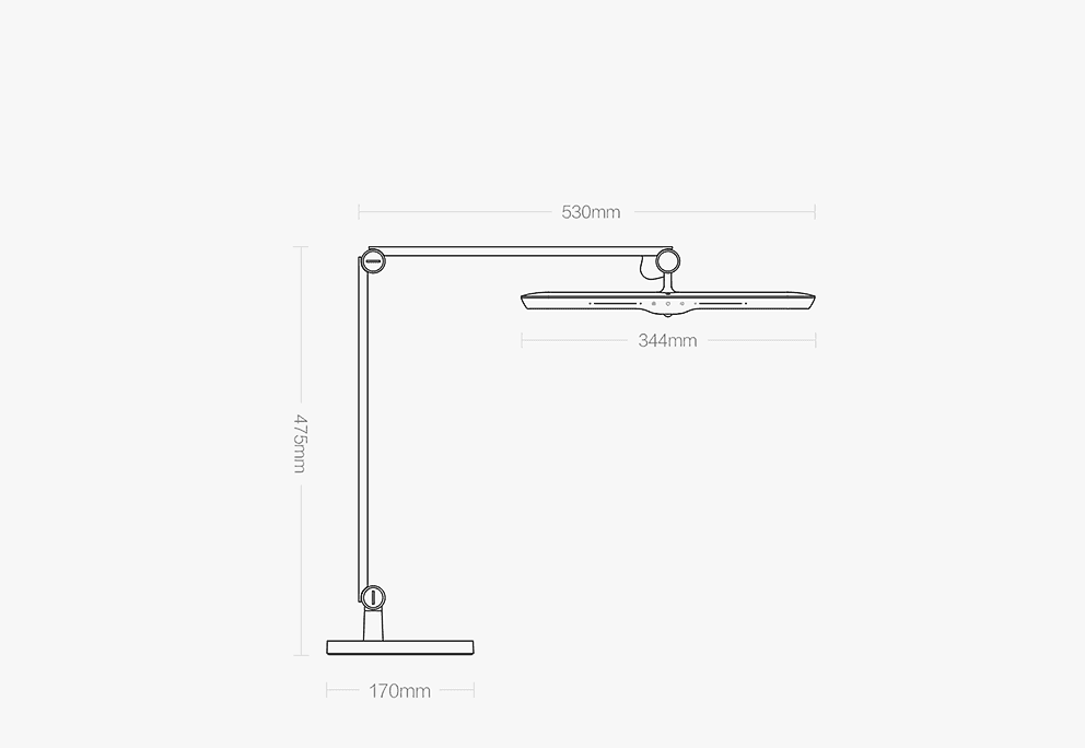 Đèn bàn thông minh Yeelight Desk Lamp V1 Pro - Màu trắng - Phiên bản US (2022)