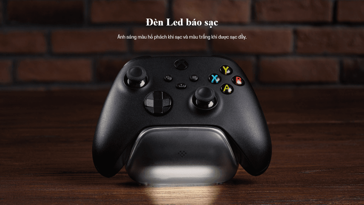 Dock sạc 8BitDo Charging Dock cho tay cầm Xbox Series X|S và Xbox One, Màu Trắng 3