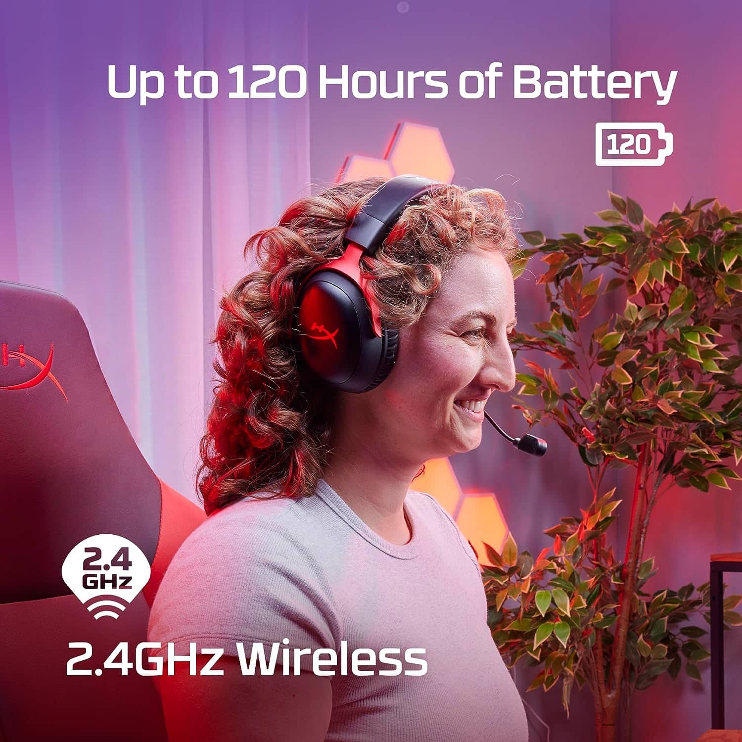 Tai nghe Gaming HP HyperX Cloud III Wireless BLK/RED 2