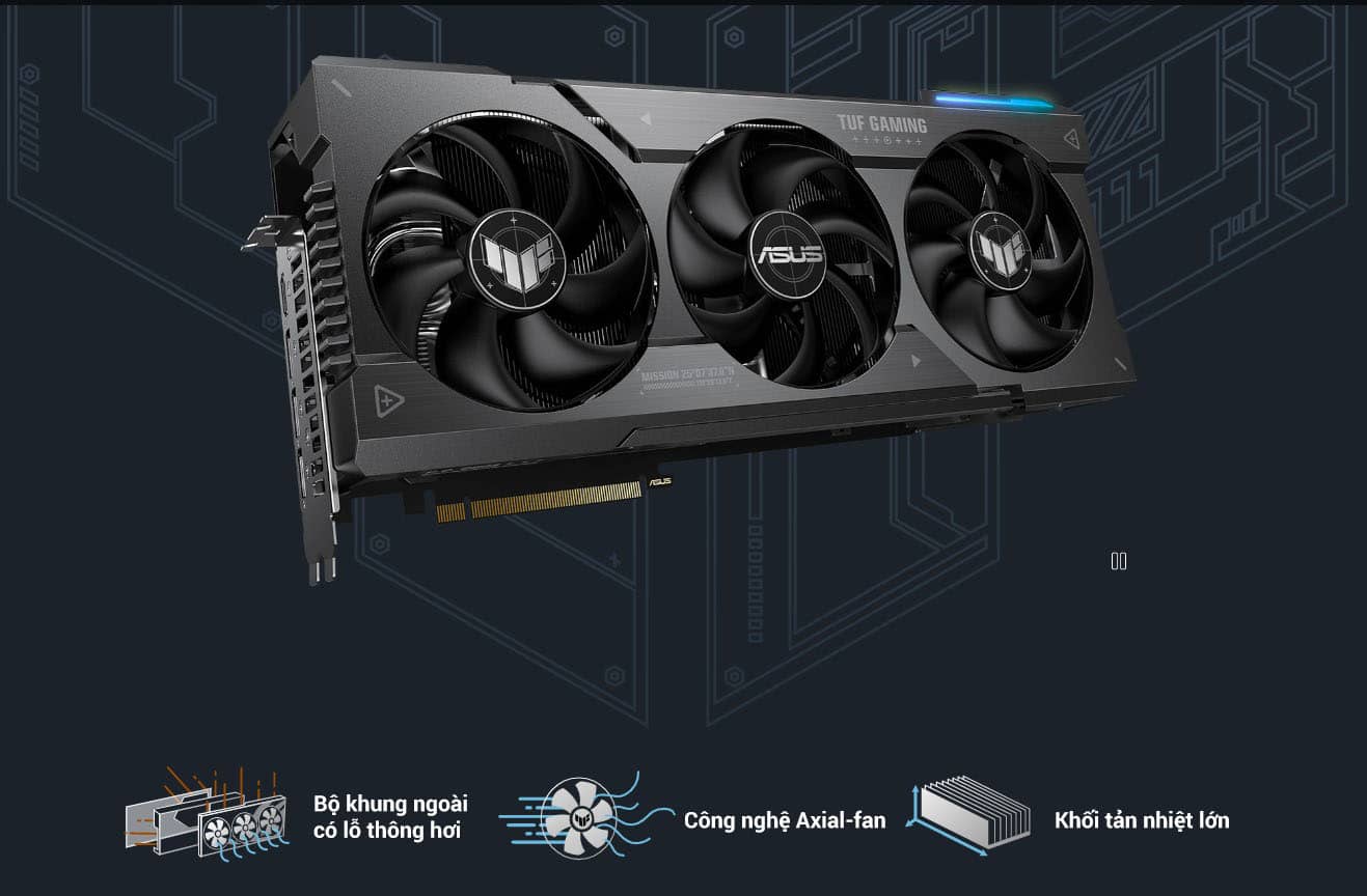 Card màn hình Asus TUF GAMING RX 7900 XTX OC OC Edition 24GB GDDR6