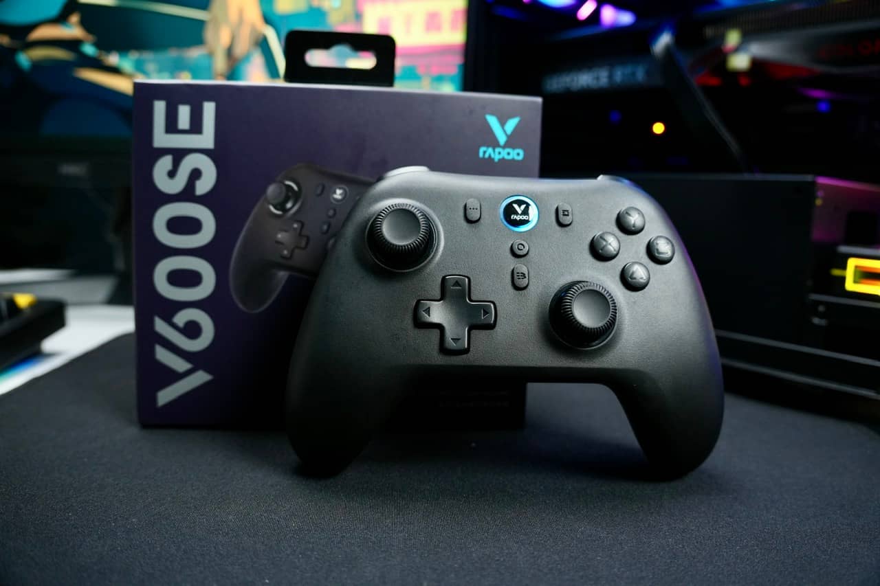 Tay cầm chơi game có dây Rapoo V600SE Màu Đen 10