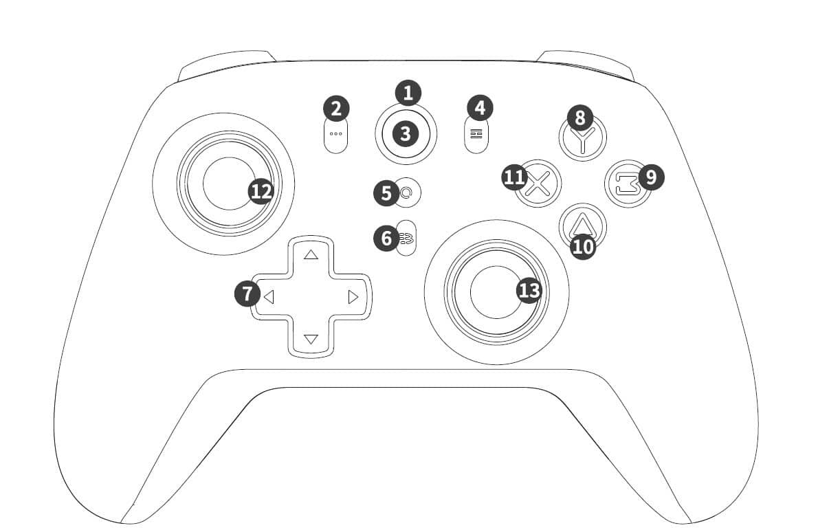 Tay cầm chơi game có dây Rapoo V600SE Màu Đen 2