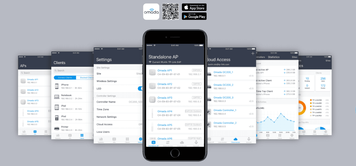 quản lý Access Point Gắn Trần TP-Link EAP225 AC1350Mbps dễ dàng trên smart phone