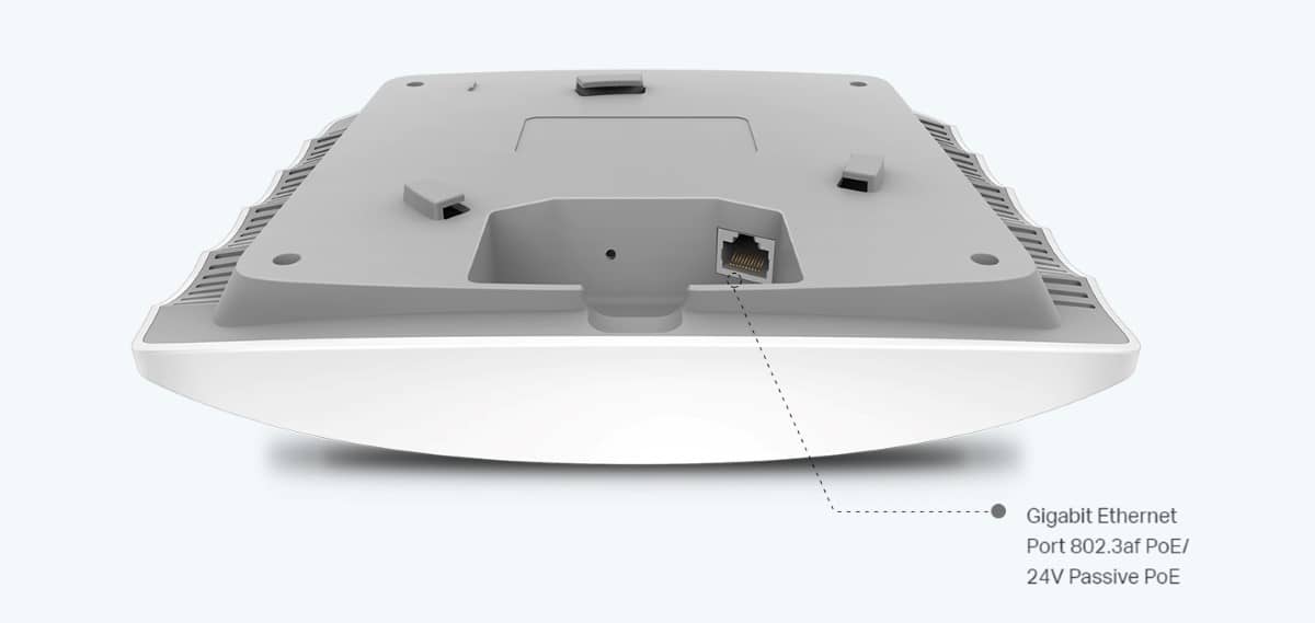 cổng giga bit trên Access Point Gắn Trần TP-Link EAP225 AC1350Mbps