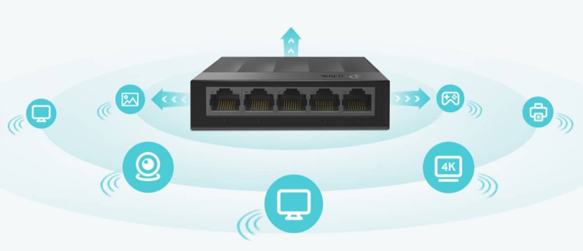 Switch TP-Link LS1005G 5 Port 10/100/1000Mbps vỏ nhựa