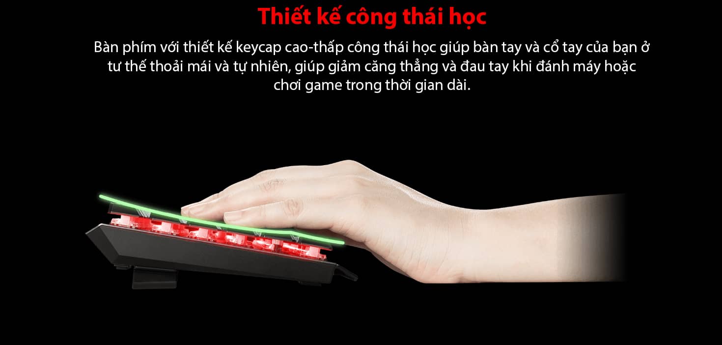 Bàn phím game MSI Vigor GK50 đen (USB/RGB/Kailh Low Profile sw) 3