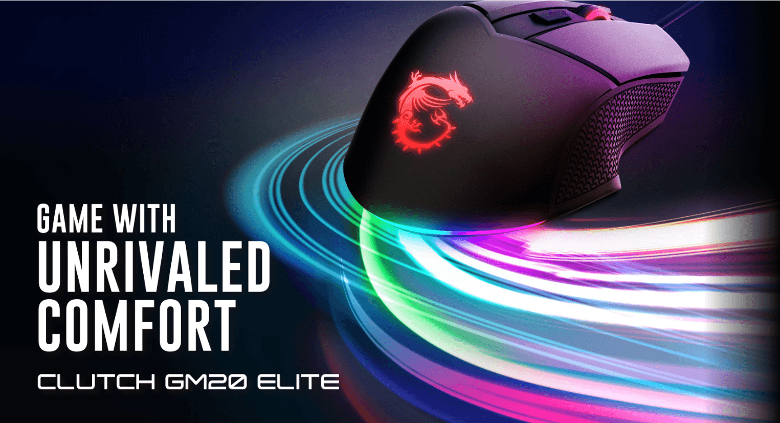 Chuột game MSI Clutch GM20 Elite đen (USB/RGB) 1