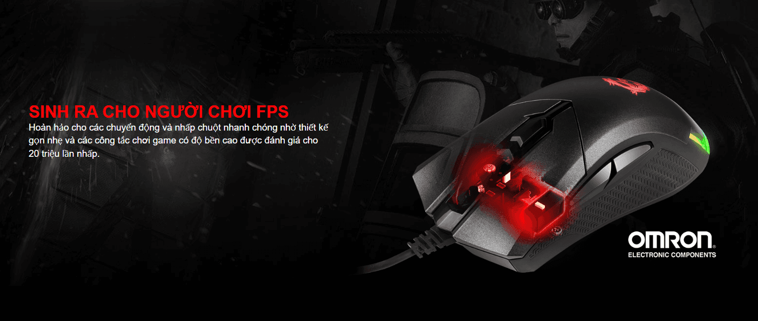 Chuột game MSI Clutch GM50 đen (USB/RGB) 2