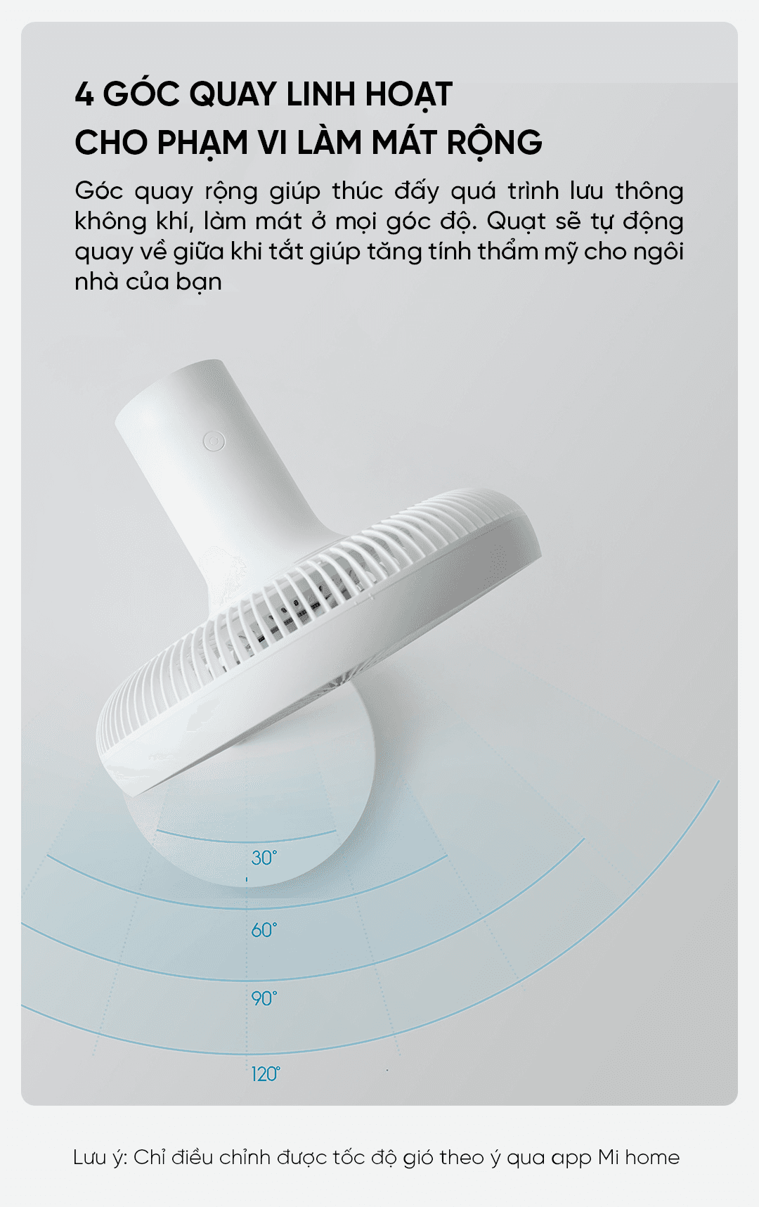 Quạt đứng tích điện Smartmi Gen 3 - ZLBPLDS05ZM - Bản quốc tế - Màu trắng