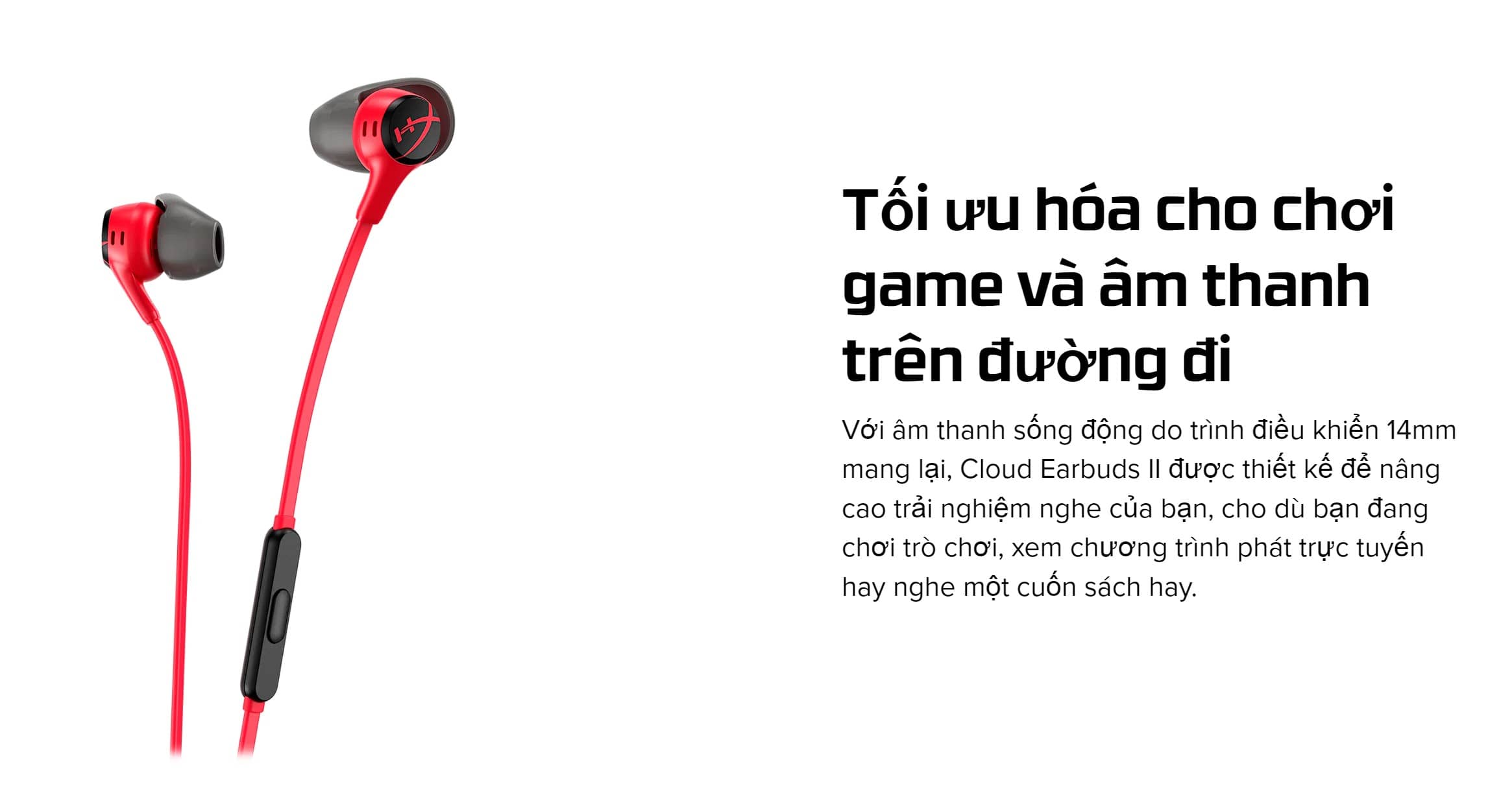 Tai Nghe Gaming có dây HP Cloud Earbuds II 70N24AA