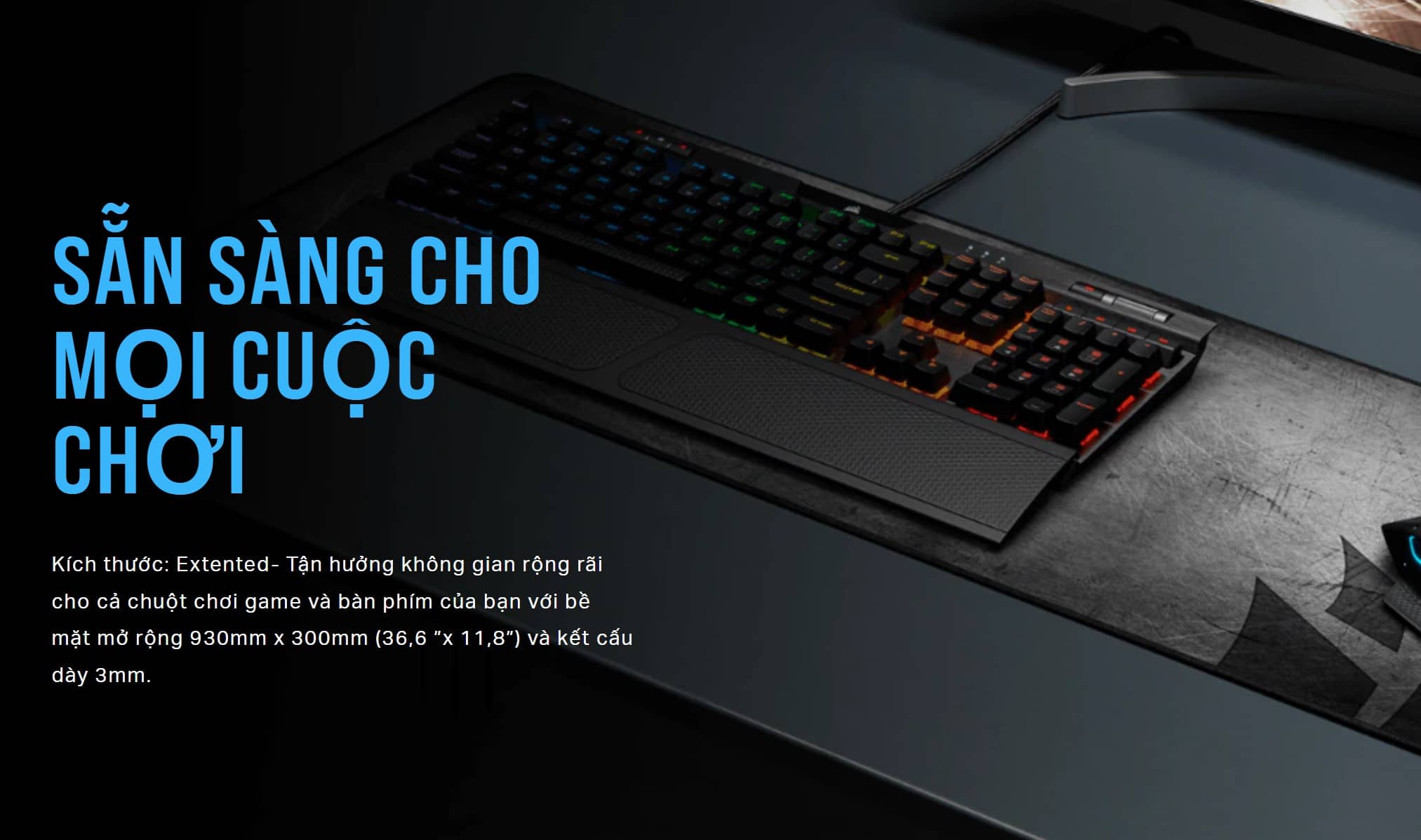 Bàn di chuột Corsair MM300 PRO Extended