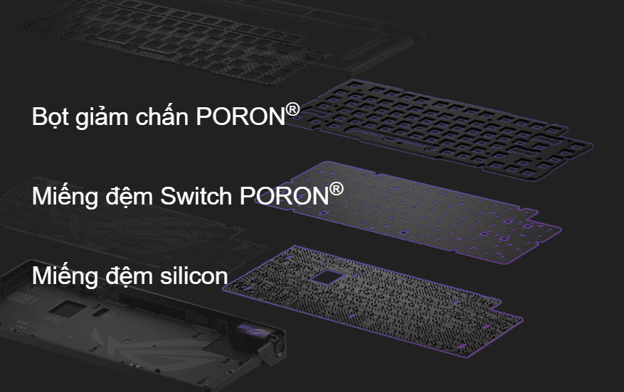 Bàn phím cơ gaming không dây ASUS ROG Azoth Extreme 10