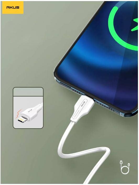 Cáp sạc điện thoại AKUS-D6 30W - Type C to Lighning 2