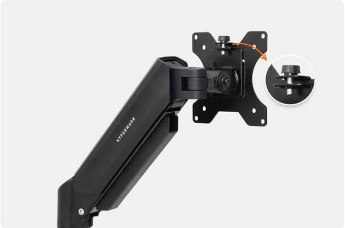 Giá đỡ màn hình đôi HyperWork P1 Dual HPW-DPA01-BLK Đen 4