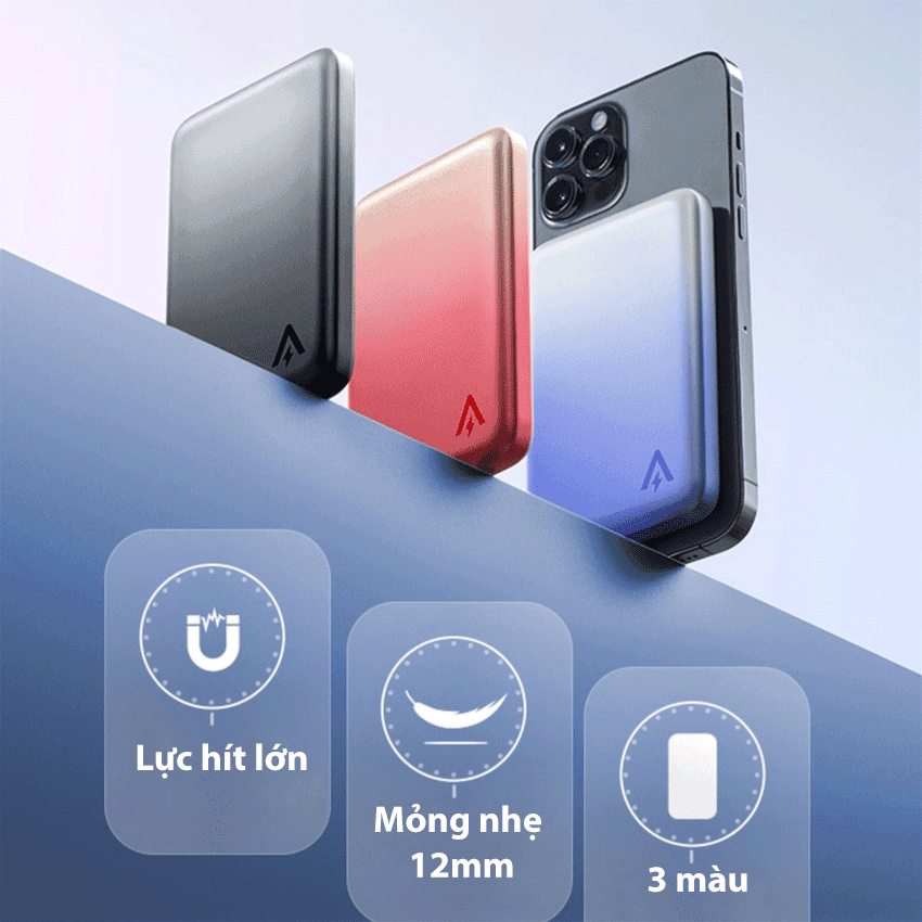 Pin sạc dự phòng không dây từ tính Anker PowerCore Magnetic 5K A9518