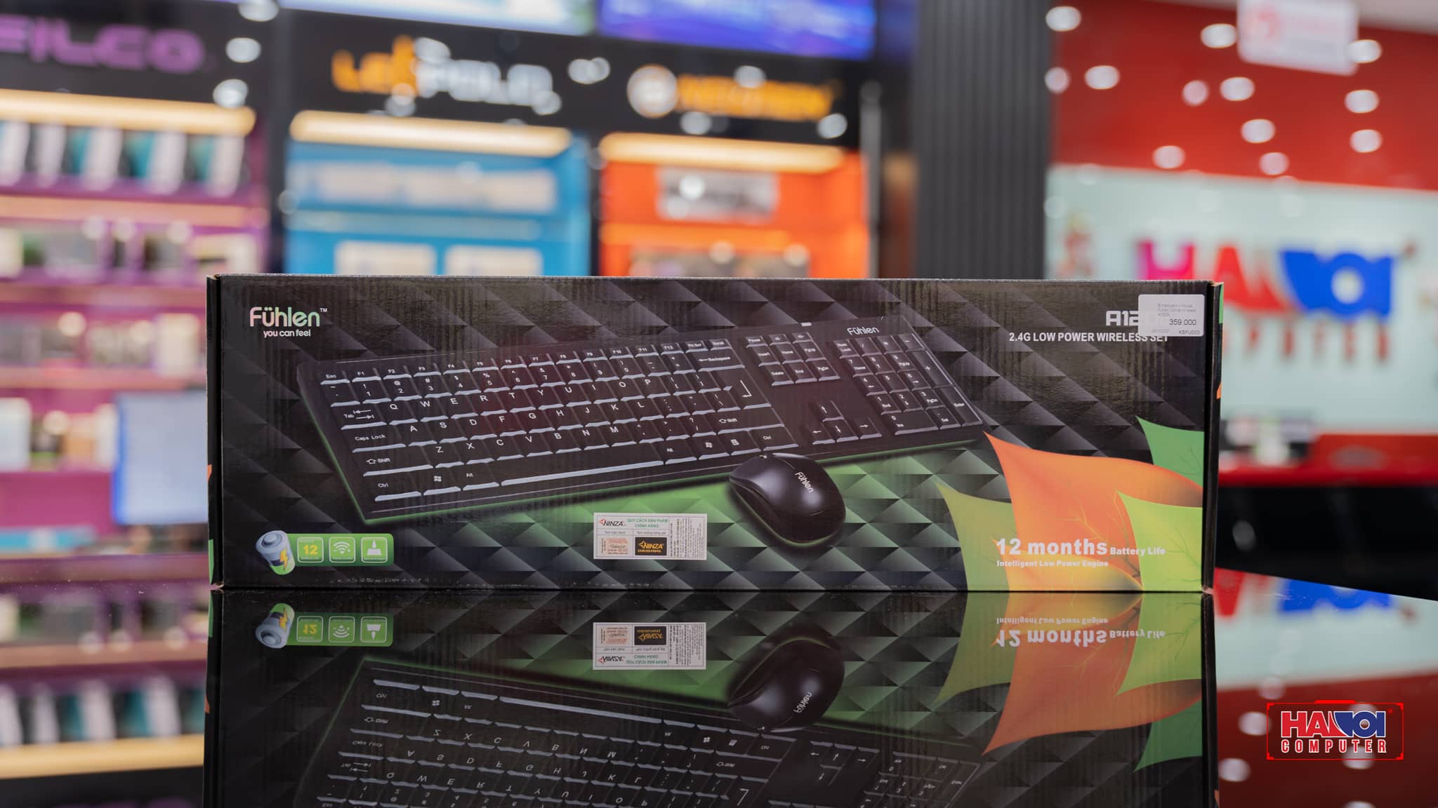 Bộ bàn phím chuột Fuhlen Optical Wireless A120G