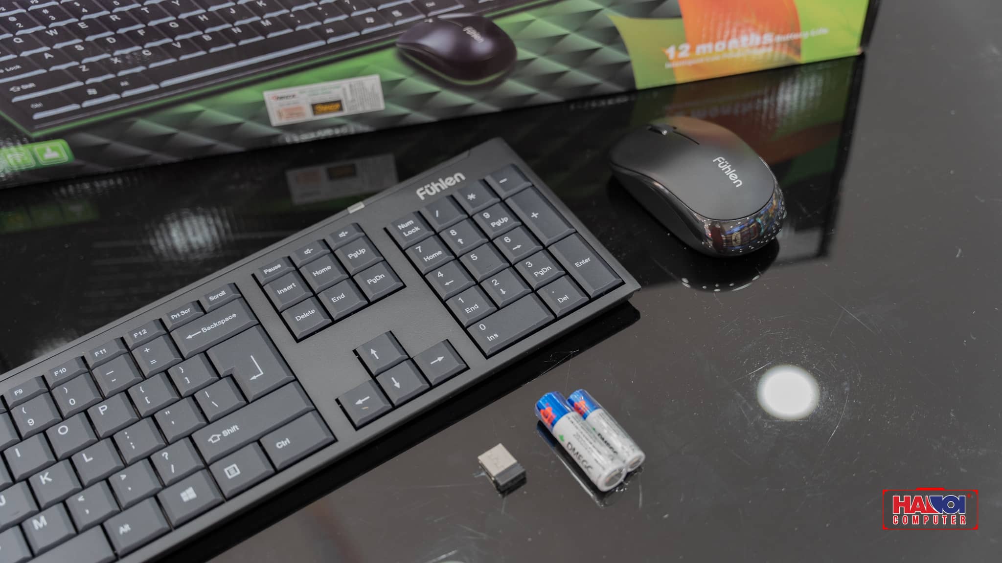 Bộ bàn phím chuột Fuhlen Optical Wireless A120G