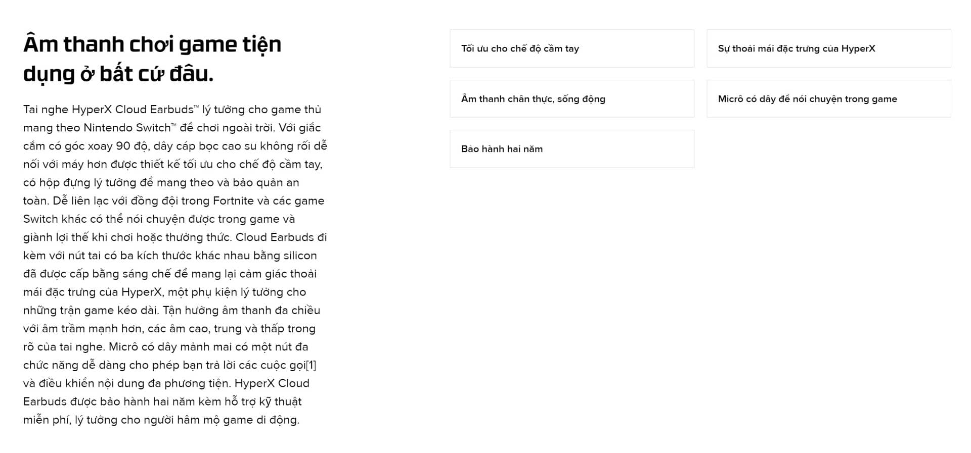 Tai nghe HP HyperX HX Cloud Earbuds Pink 6N9J8AA