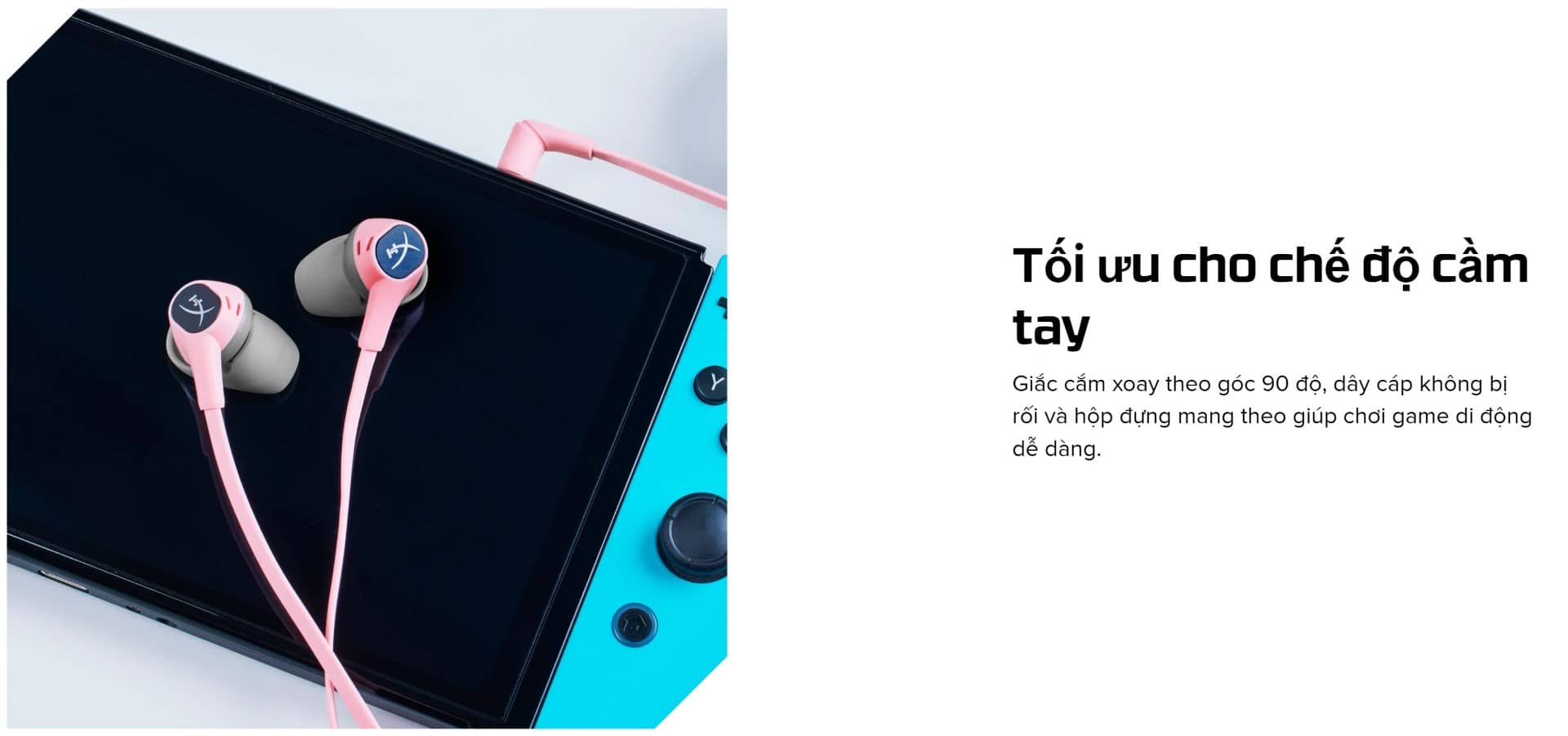 Tai nghe HP HyperX HX Cloud Earbuds Pink 6N9J8AA