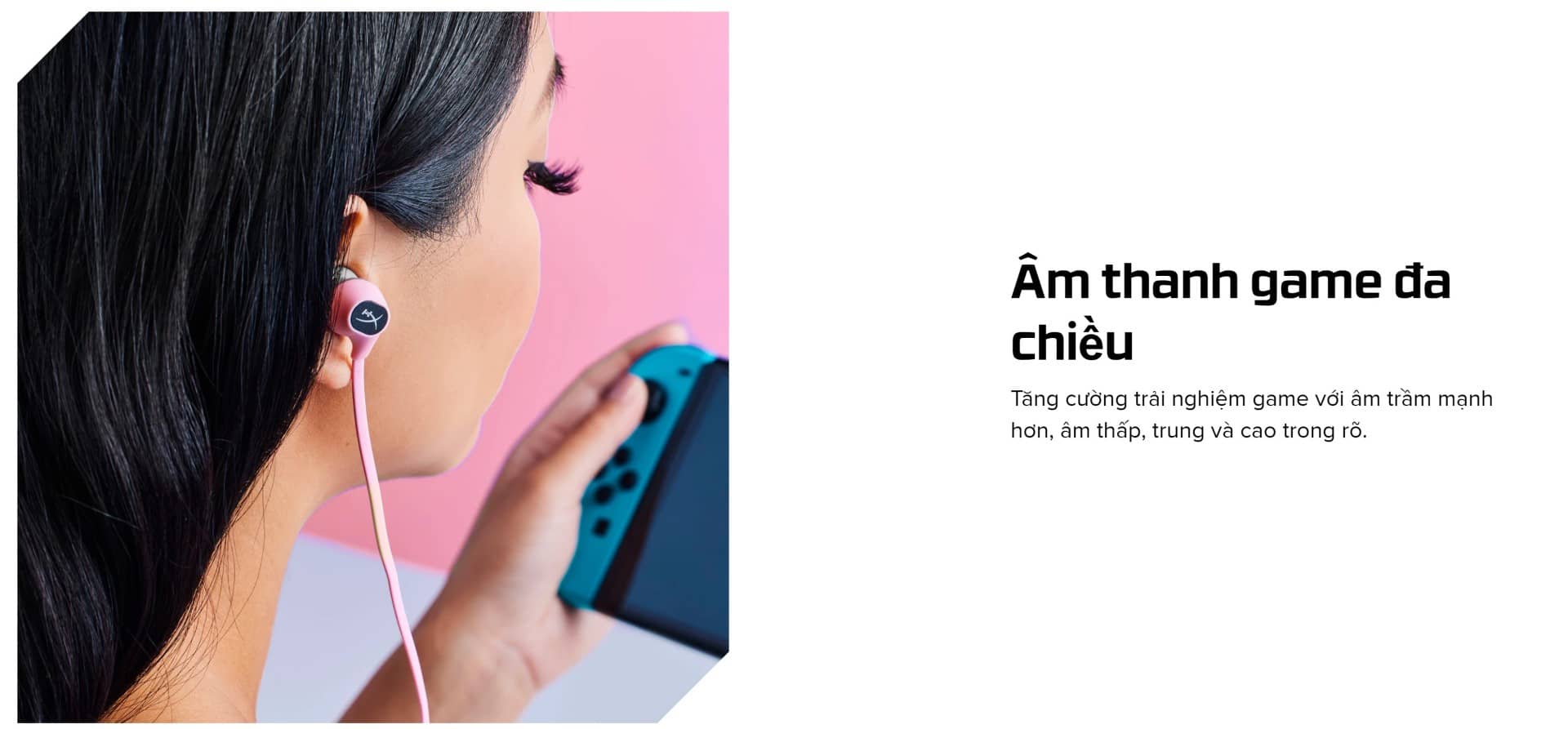 Tai nghe HP HyperX HX Cloud Earbuds Pink 6N9J8AA