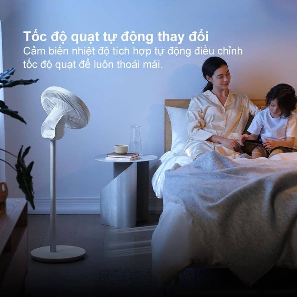 Quạt đứng tích điện Smartmi Gen 3 Pro Trắng - ZLBPKQXHS02ZM - Bản quốc tế (Tình trạng 70% , Thiếu Remote)