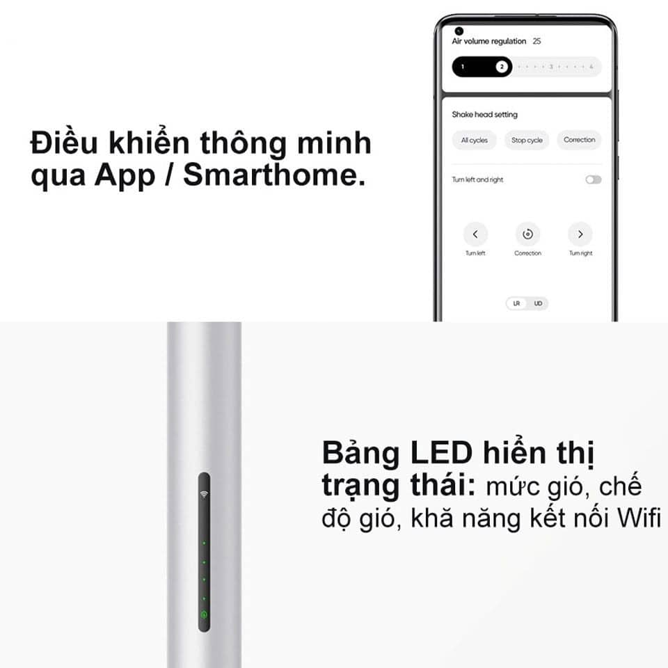 Quạt đứng tích điện Smartmi Gen 3 Pro Trắng - ZLBPKQXHS02ZM - Bản quốc tế (Tình trạng 70% , Thiếu Remote)