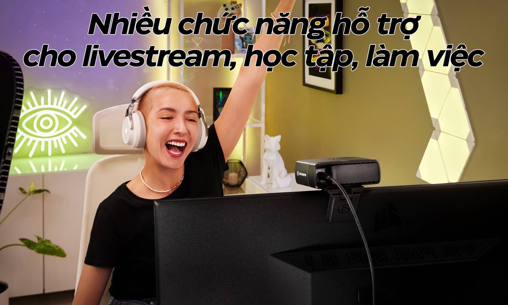 Thiết bị truyền hình ảnh Elgato Facecam Pro (10WAB9901)