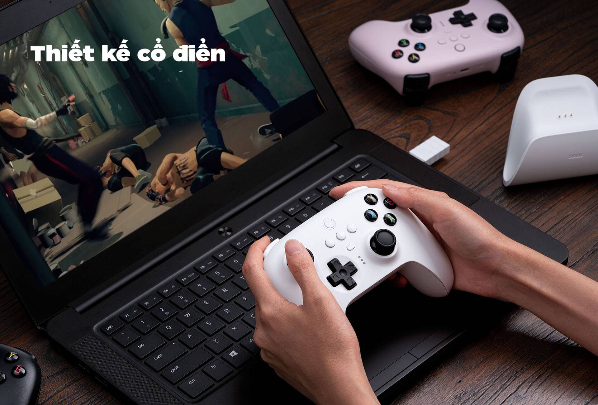 Tay cầm chơi game 8BitDo Ultimate 2.4G Wireless Controller kèm Dock Sạc 2