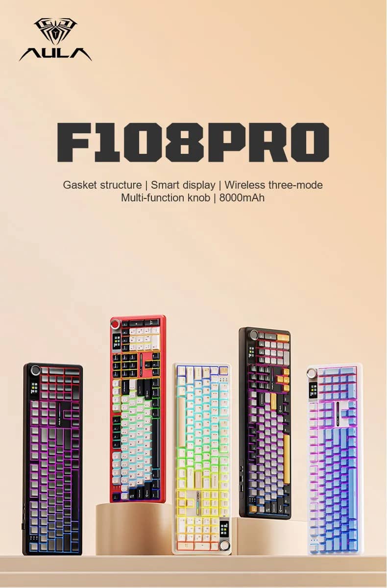 Bàn phím cơ gaming AULA F108 Pro 1