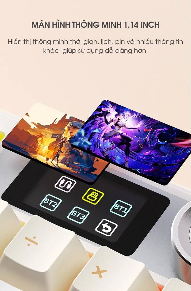 Bàn phím cơ gaming AULA F108 Pro 8