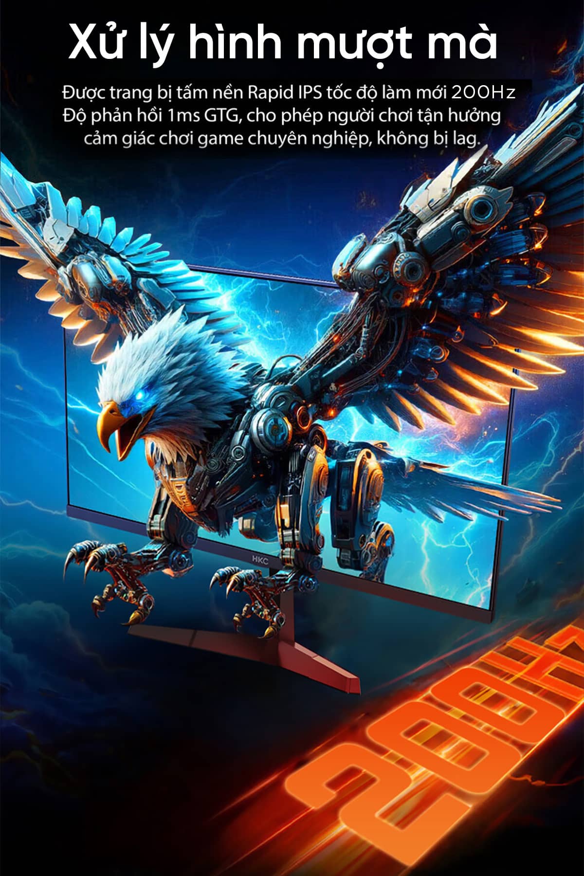 Màn hình gaming HKC MG25H29 200Hz