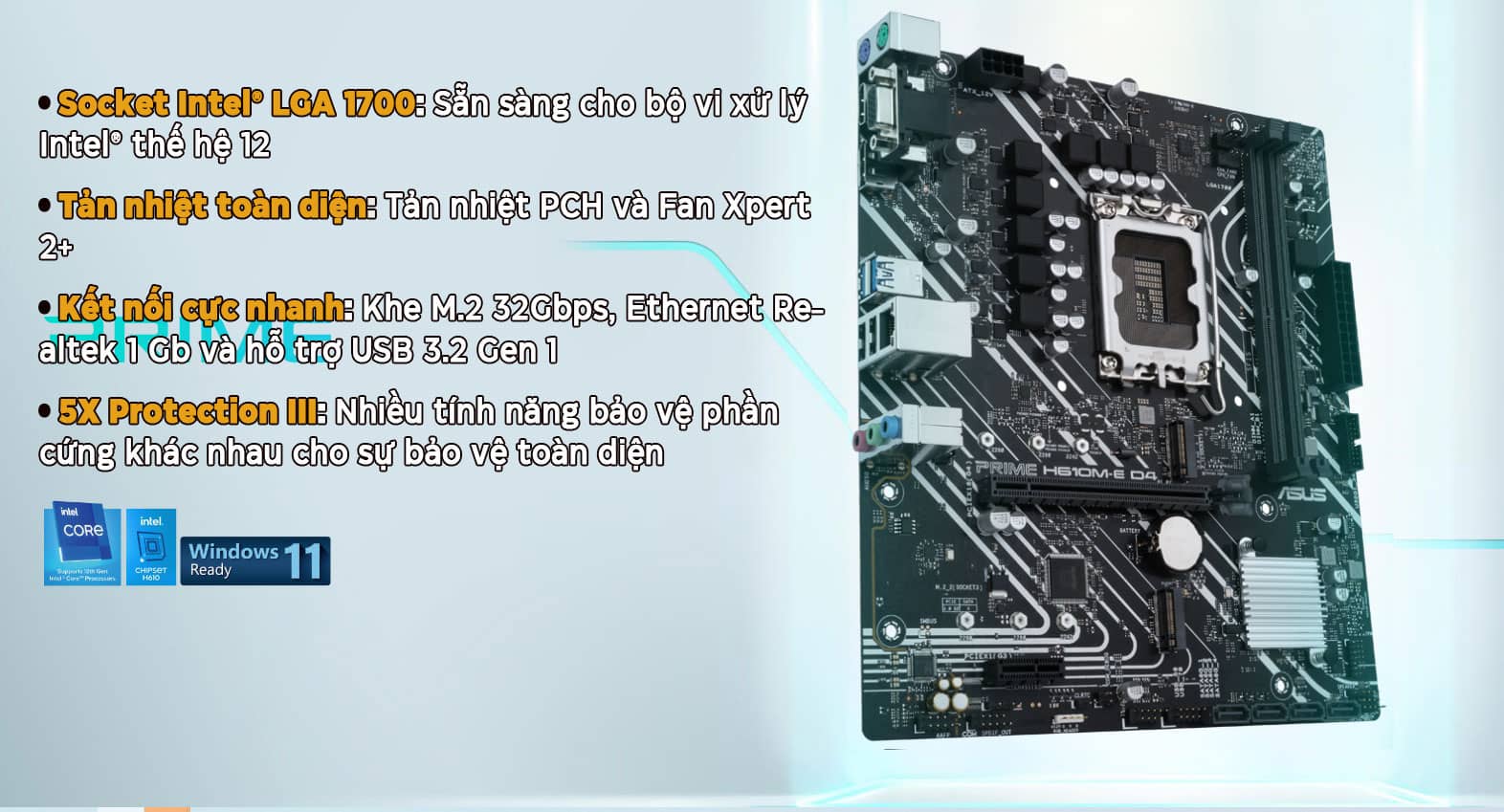 inboard Asus PRIME H610M-E D4