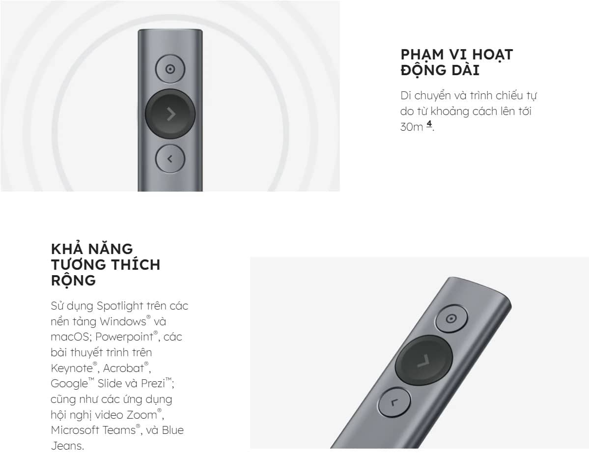 Bút Trình Chiếu Logitech Spotlight