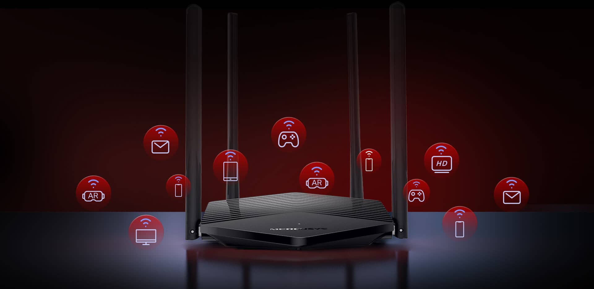 Bộ Phát Wifi 6 Mercusys MR60X Chuẩn Tốc Độ AX1500Mbps, Lan Gigabit ảnh 2