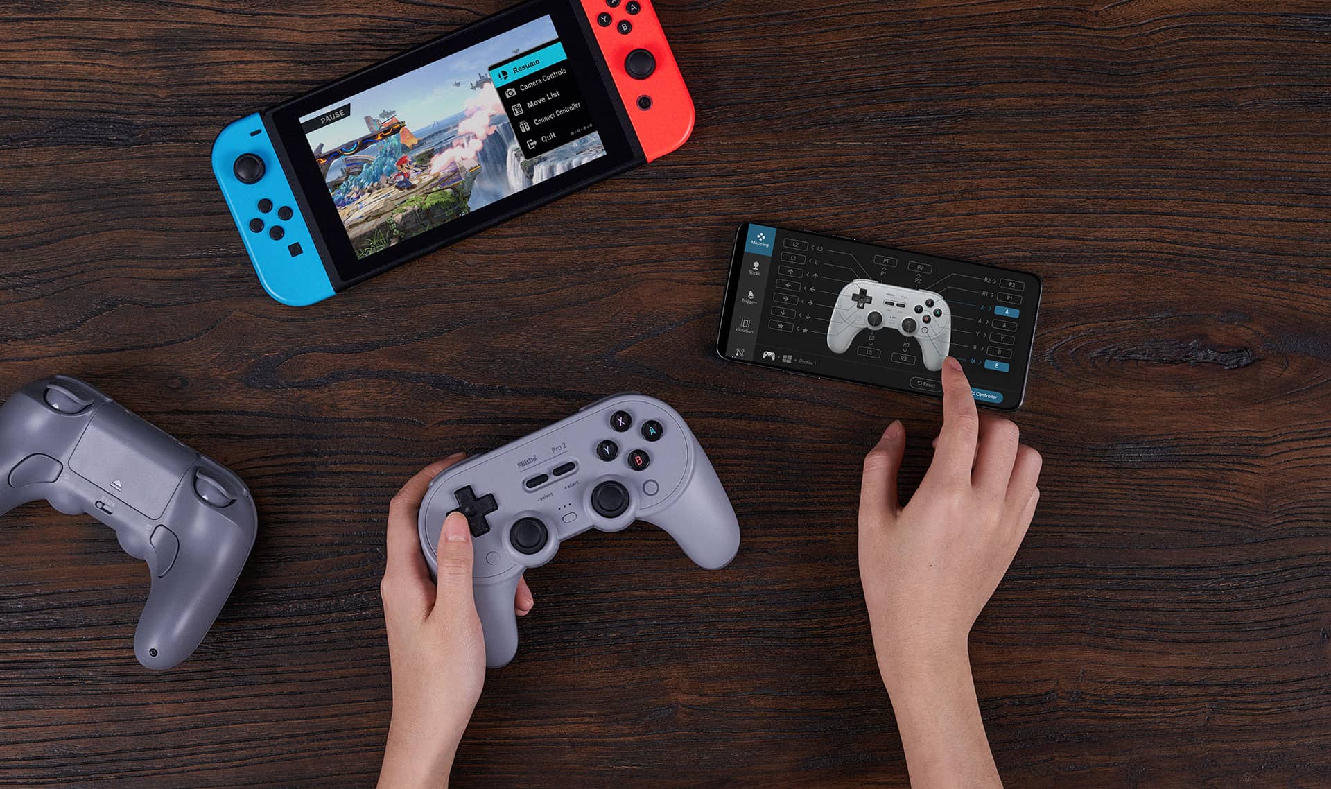 Tay cầm chơi game 8BitDo Pro 2 Bluetooth Controller Hall Effect 1