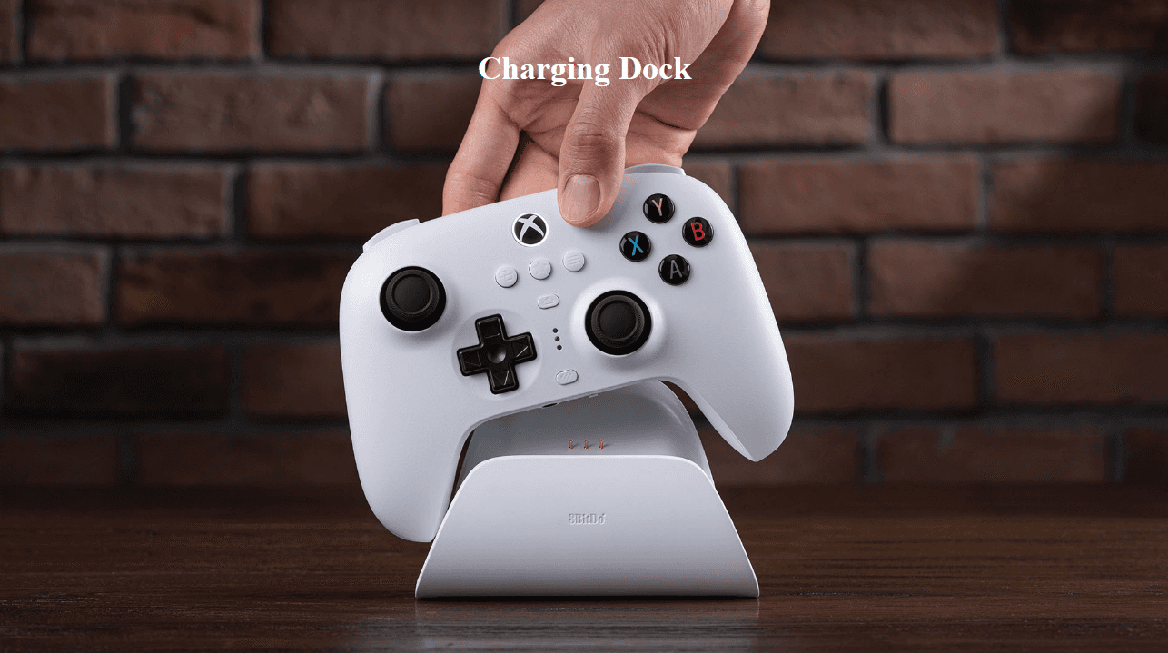 Tay cầm chơi game 8BitDo Ultimate 3-mode Controller for Xbox Kèm Dock Sạc Màu Trắng 6