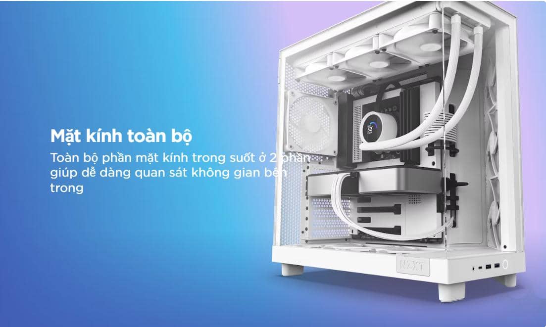 Vỏ máy tính NZXT H6 FLOW RGB