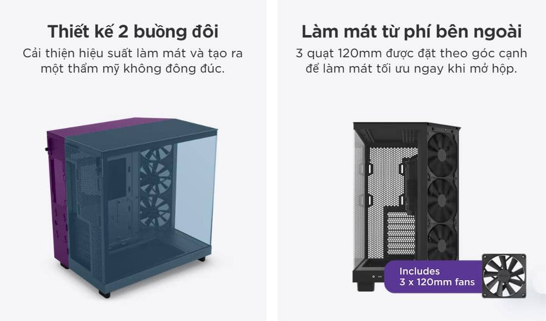 Vỏ máy tính NZXT H6 FLOW RGB Vỏ máy tính NZXT H6 FLOW RGB Vỏ máy tính NZXT H6 FLOW RGB Vỏ máy tính NZXT H6 FLOW RGB