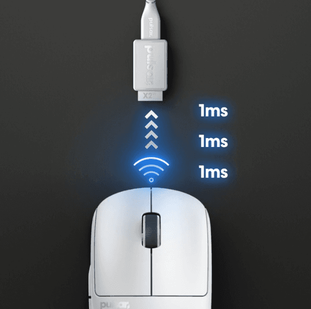 Chuột không dây Pulsar X2 H Wireless Size 2 Black 4