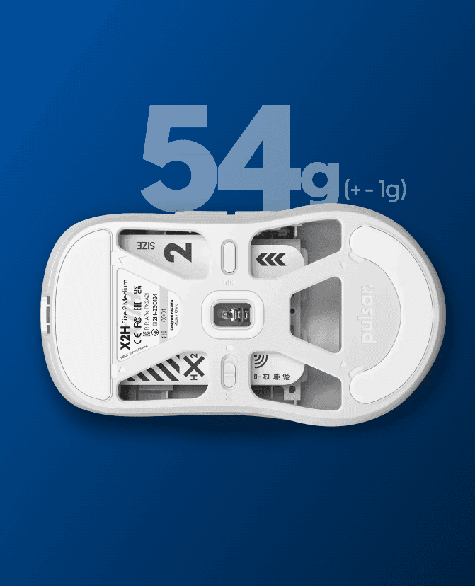 Chuột không dây Pulsar X2 H Wireless Size 2 Black 5