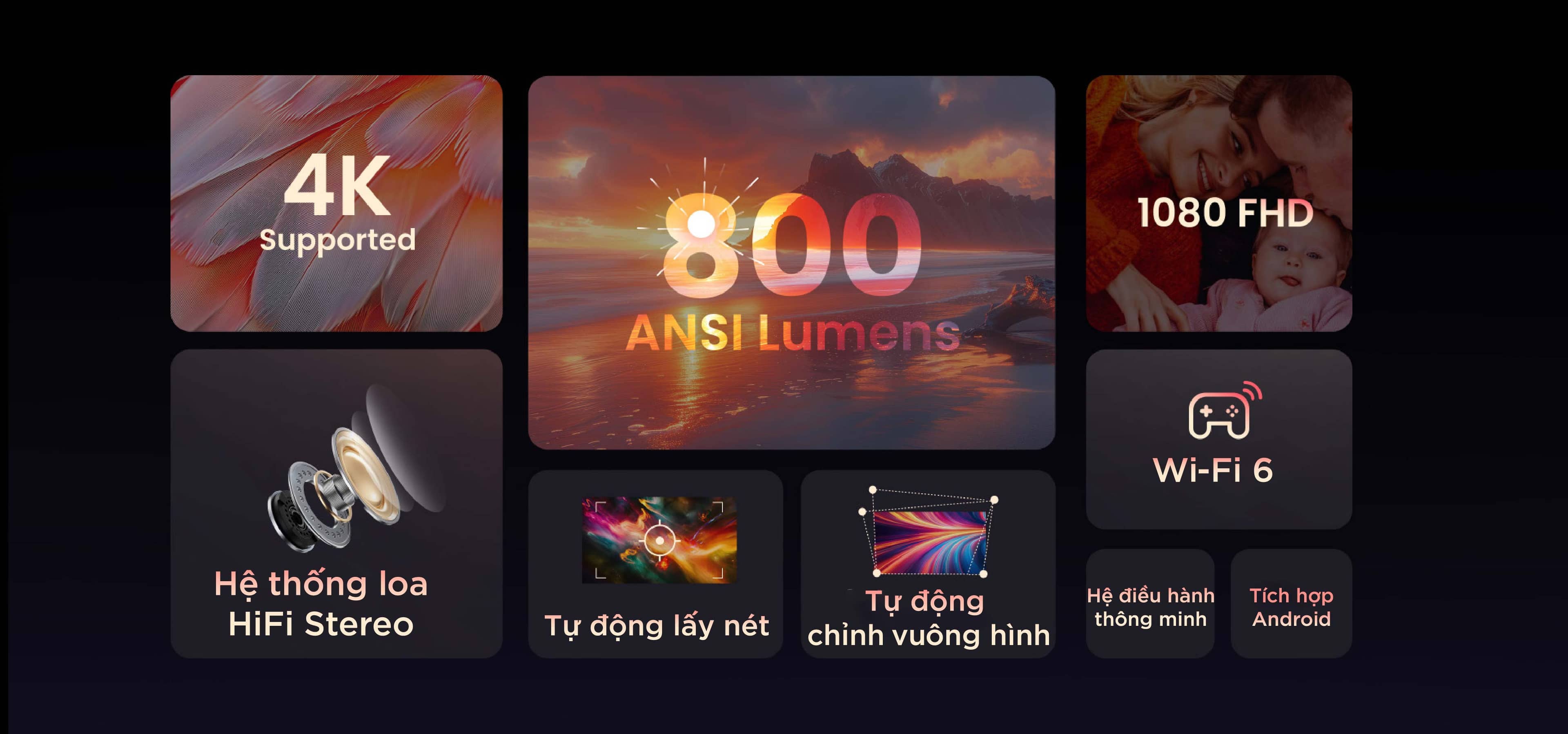 Máy chiếu Yaber U6 Pro (Full-HD 4K)