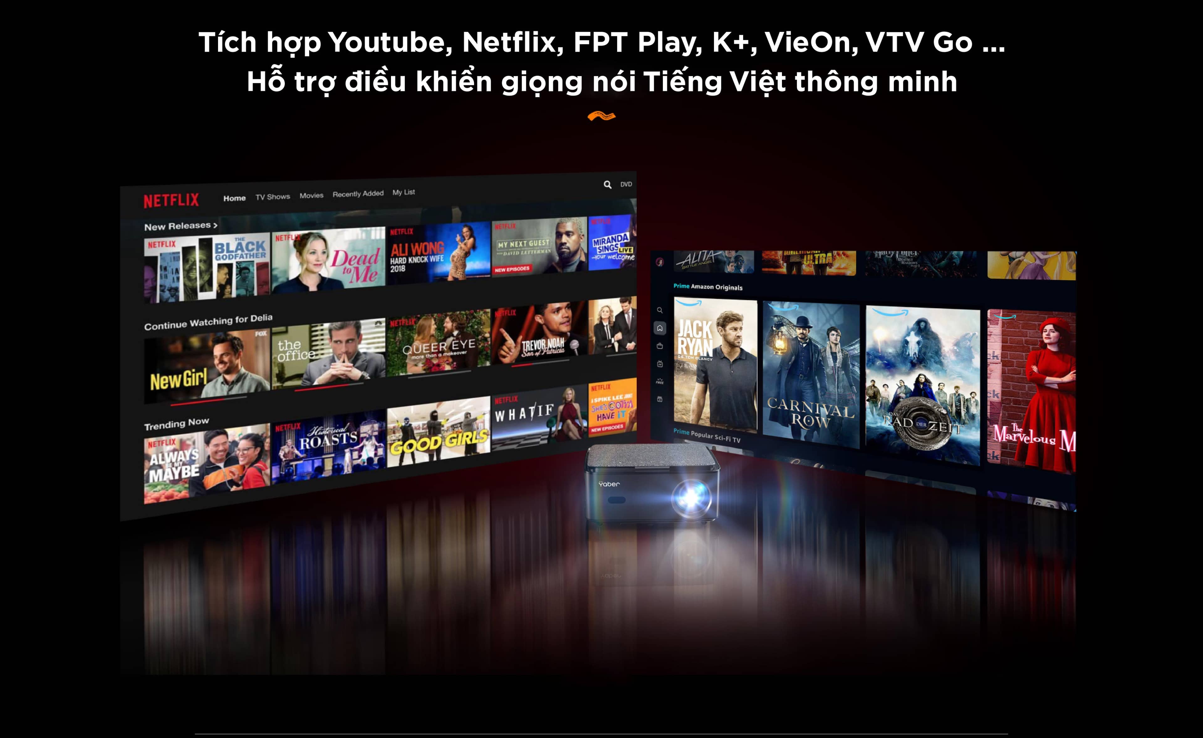 Máy chiếu Yaber U6 Pro (Full-HD 4K) 3