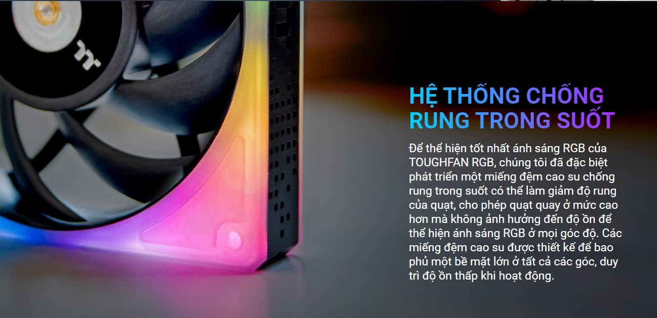 Fan Case Tản Nhiệt Thermaltake TOUGHFAN 12 RGB Pack 3